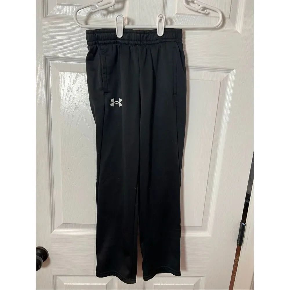 Under Armour Black Jogger Pants Youth Medium (YM) Loose Fit